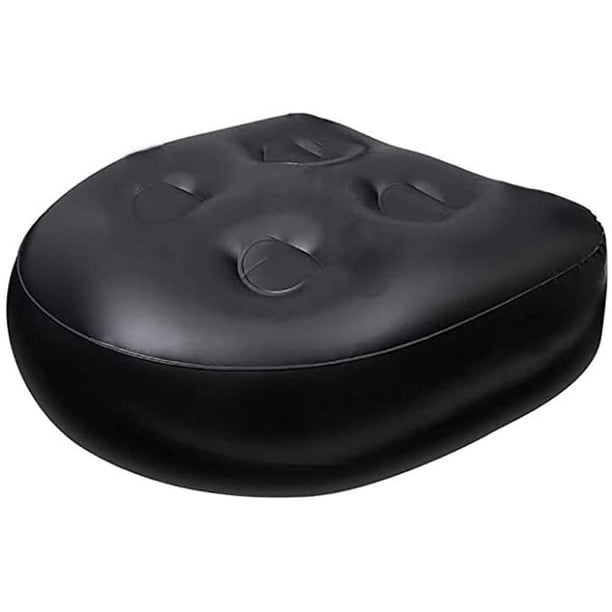 Inflatable Black Spa Hot Tub Booster Seat Pad Spa Cushion Pillow Adults Kids 